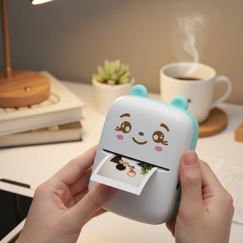 Mini Impresora Térmica Bluetooth Portátil — Gatito