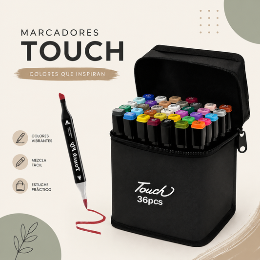 Marcadores Doble Punta x36 Colores