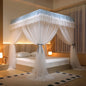 Princess Style square Top Floor Mosquito Net - Elegant Exquisite Lace Bedding High-grade Court Style Mosquito Nets