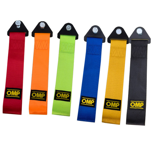 OMP car tow rope modification safety hook front bar traction rope car trailer belt ribbon decoration supplies