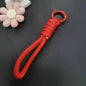 12cm Paracord Braided Woven Keychain Wrist Rope Phone case Anti-lost Rope Strap Key Ring Tactical Survival Tool Backpack Buckle