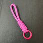 12cm Paracord Braided Woven Keychain Wrist Rope Phone case Anti-lost Rope Strap Key Ring Tactical Survival Tool Backpack Buckle
