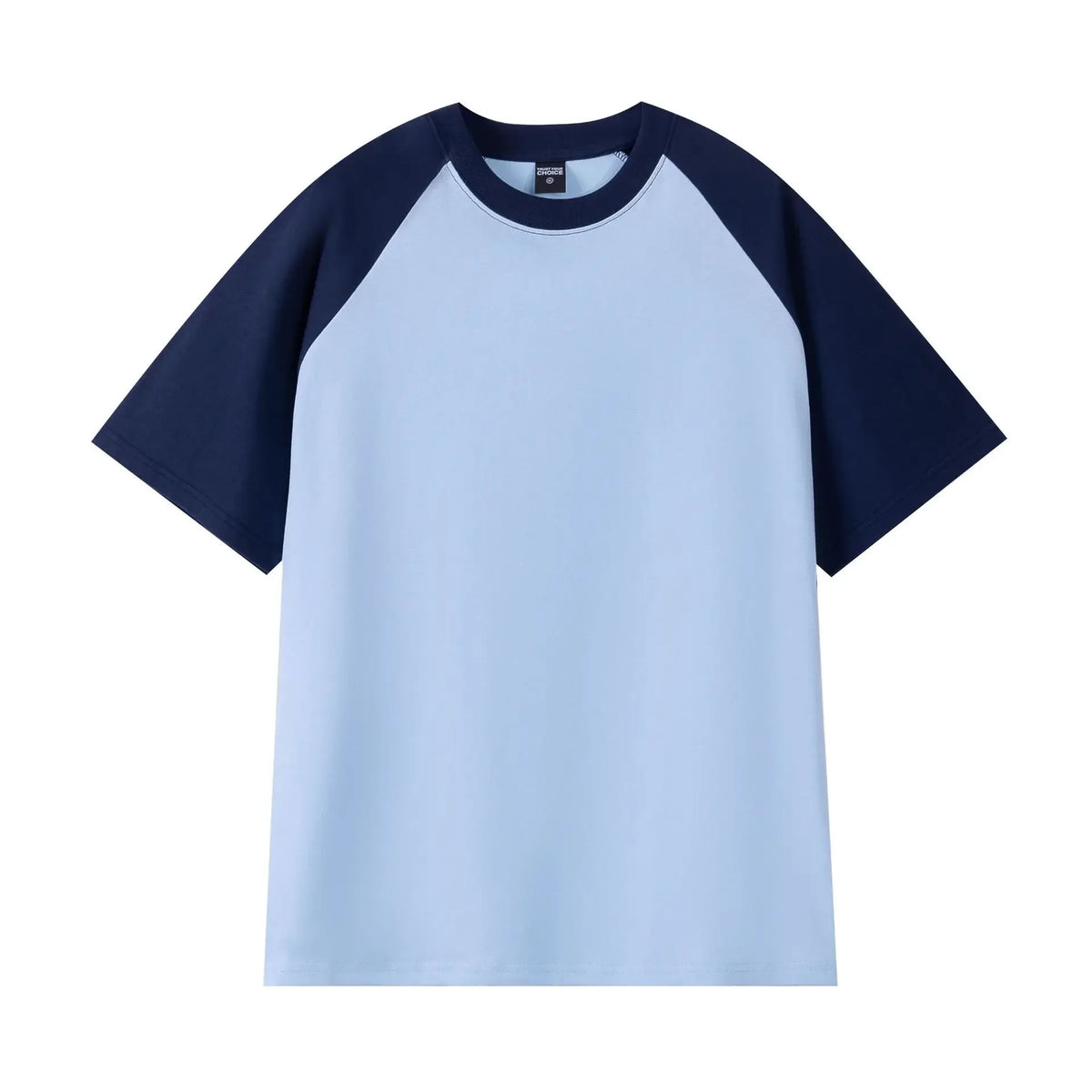 Oversize Men's T-Shirt Heavy 240g Pure Cotton Short-Sleeved Men T-Shirt Casual Loose Tops Tees Contrasting Color Man T Shirt