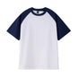Oversize Men's T-Shirt Heavy 240g Pure Cotton Short-Sleeved Men T-Shirt Casual Loose Tops Tees Contrasting Color Man T Shirt