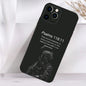Verse Christian Jesus Bible Phone Case For iPhone 16,15,14,13,12,11 Plus,Pro Max,XS,X,XR,SE,Mini,8,7 Soft Silicone Black Cover