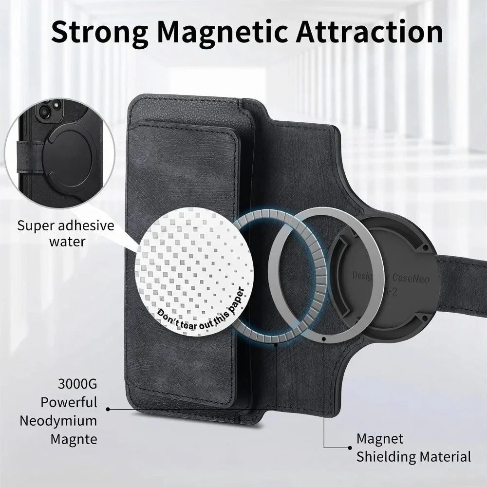 2 in 1 Detachable Wallet Case for Samsung Galaxy S24 Ultra S21 S23 FE S22 Plus A55 A54 A53 A52S A35 A34 A33 A25 A15 A14 5G A05