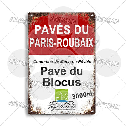 Tour de France Metal Sign – Vintage Cycling Wall Plaque, Bicycle Decor for Home, Garage & Man Cave