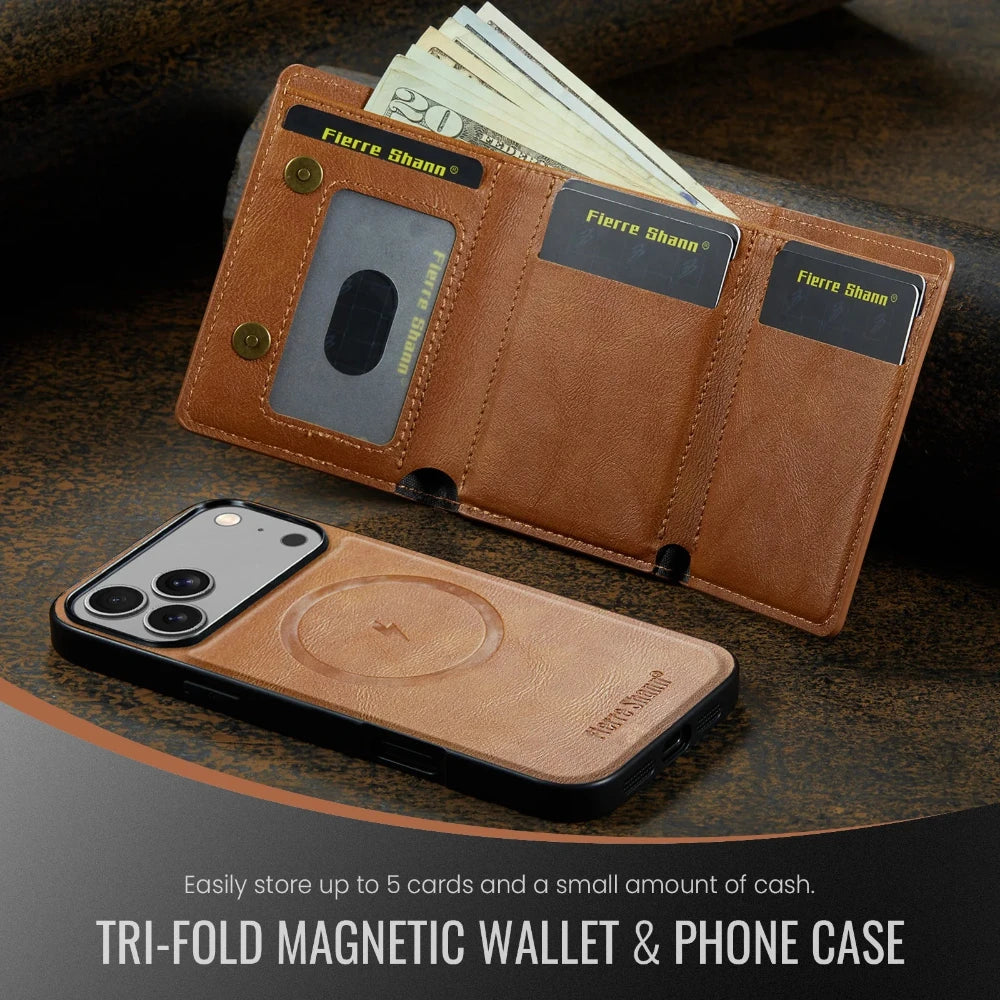 Premium Leather Phone Case with Magnetic Detachable Card Holder Wallet for iPhone

Protect your iPhone in style with this Premium Leather Phone Case featuring a magnetic detachable wallet. Designed for everyday convenience, i