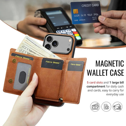 Premium Leather Phone Case with Magnetic Detachable Card Holder Wallet for iPhone

Protect your iPhone in style with this Premium Leather Phone Case featuring a magnetic detachable wallet. Designed for everyday convenience, i