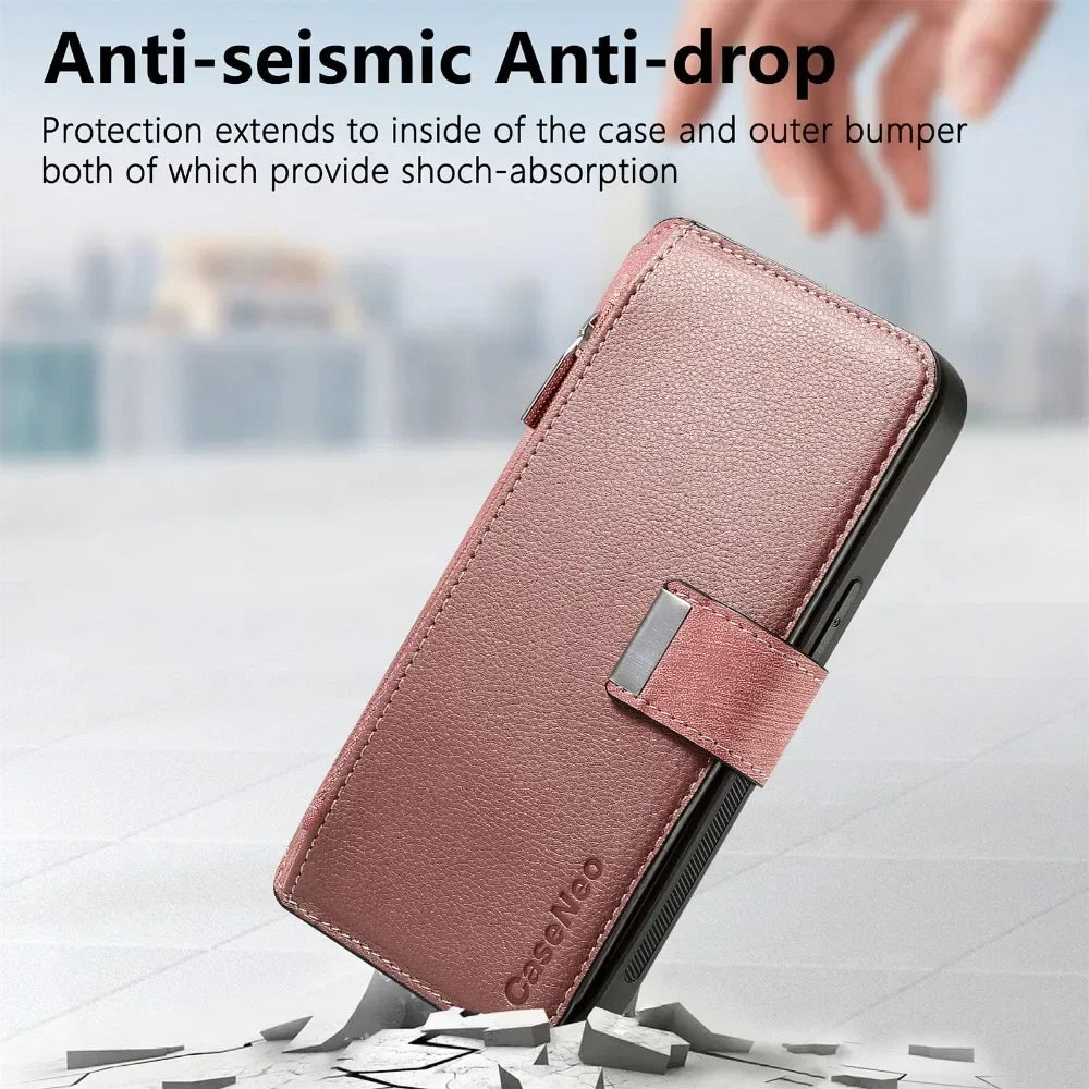 2 in 1 Detachable Wallet Case for Samsung Galaxy S24 Ultra S21 S23 FE S22 Plus A55 A54 A53 A52S A35 A34 A33 A25 A15 A14 5G A05
