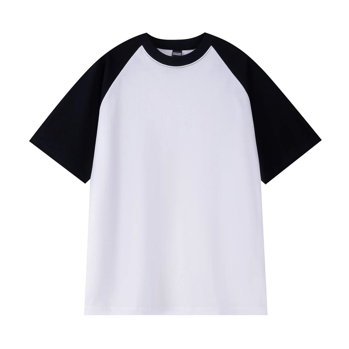 Oversize Men's T-Shirt Heavy 240g Pure Cotton Short-Sleeved Men T-Shirt Casual Loose Tops Tees Contrasting Color Man T Shirt