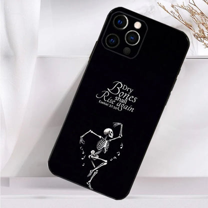 Verse Christian Jesus Bible Phone Case For iPhone 16,15,14,13,12,11 Plus,Pro Max,XS,X,XR,SE,Mini,8,7 Soft Silicone Black Cover