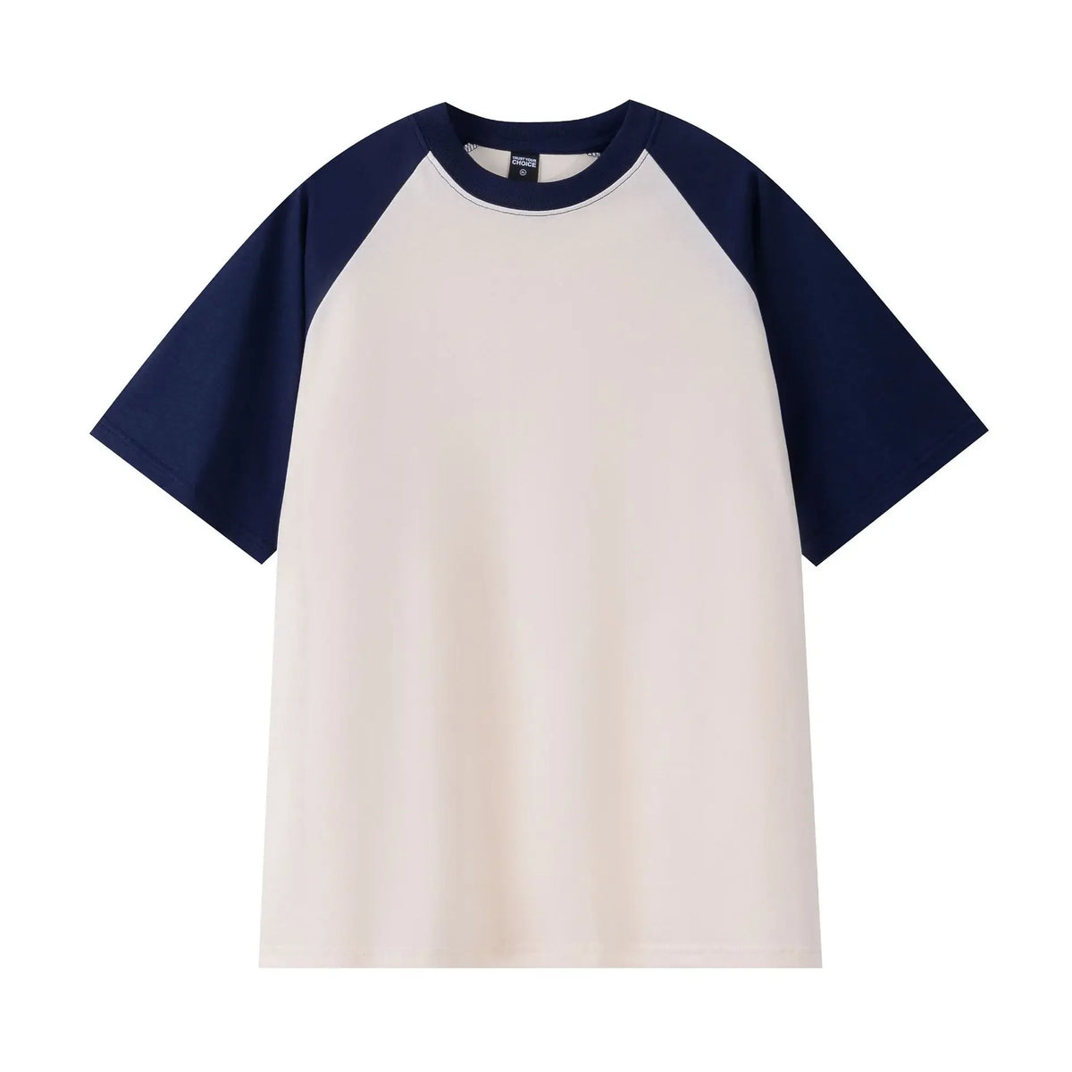 Oversize Men's T-Shirt Heavy 240g Pure Cotton Short-Sleeved Men T-Shirt Casual Loose Tops Tees Contrasting Color Man T Shirt