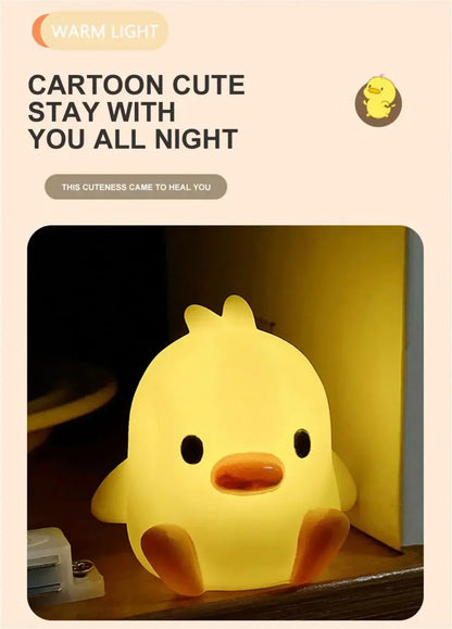 Cute Duck Night Light – Adorable Bedside Lamp for Kids & Baby Rooms