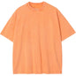 American Style Retro Heavyweight Solid Color Short Sleeved T-shirt Men Women Summer Street Trendy Washed Old Oversized Clothes