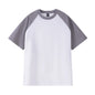 Oversize Men's T-Shirt Heavy 240g Pure Cotton Short-Sleeved Men T-Shirt Casual Loose Tops Tees Contrasting Color Man T Shirt