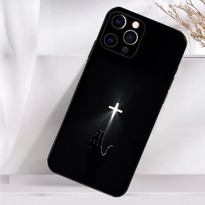 Verse Christian Jesus Bible Phone Case For iPhone 16,15,14,13,12,11 Plus,Pro Max,XS,X,XR,SE,Mini,8,7 Soft Silicone Black Cover
