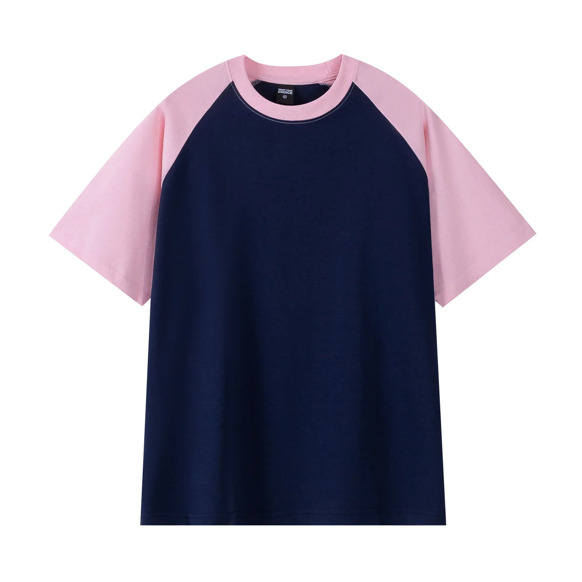 Oversize Men's T-Shirt Heavy 240g Pure Cotton Short-Sleeved Men T-Shirt Casual Loose Tops Tees Contrasting Color Man T Shirt