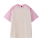 Oversize Men's T-Shirt Heavy 240g Pure Cotton Short-Sleeved Men T-Shirt Casual Loose Tops Tees Contrasting Color Man T Shirt
