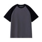 Oversize Men's T-Shirt Heavy 240g Pure Cotton Short-Sleeved Men T-Shirt Casual Loose Tops Tees Contrasting Color Man T Shirt