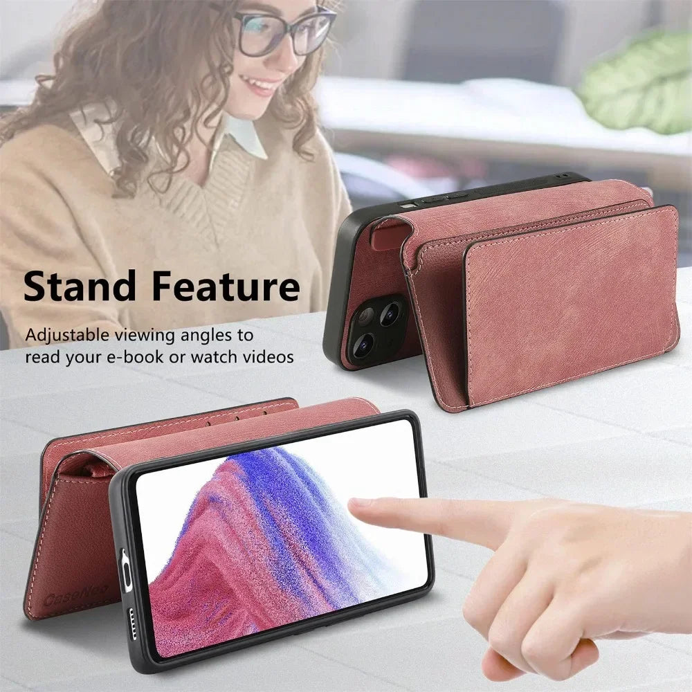 2 in 1 Detachable Wallet Case for Samsung Galaxy S24 Ultra S21 S23 FE S22 Plus A55 A54 A53 A52S A35 A34 A33 A25 A15 A14 5G A05