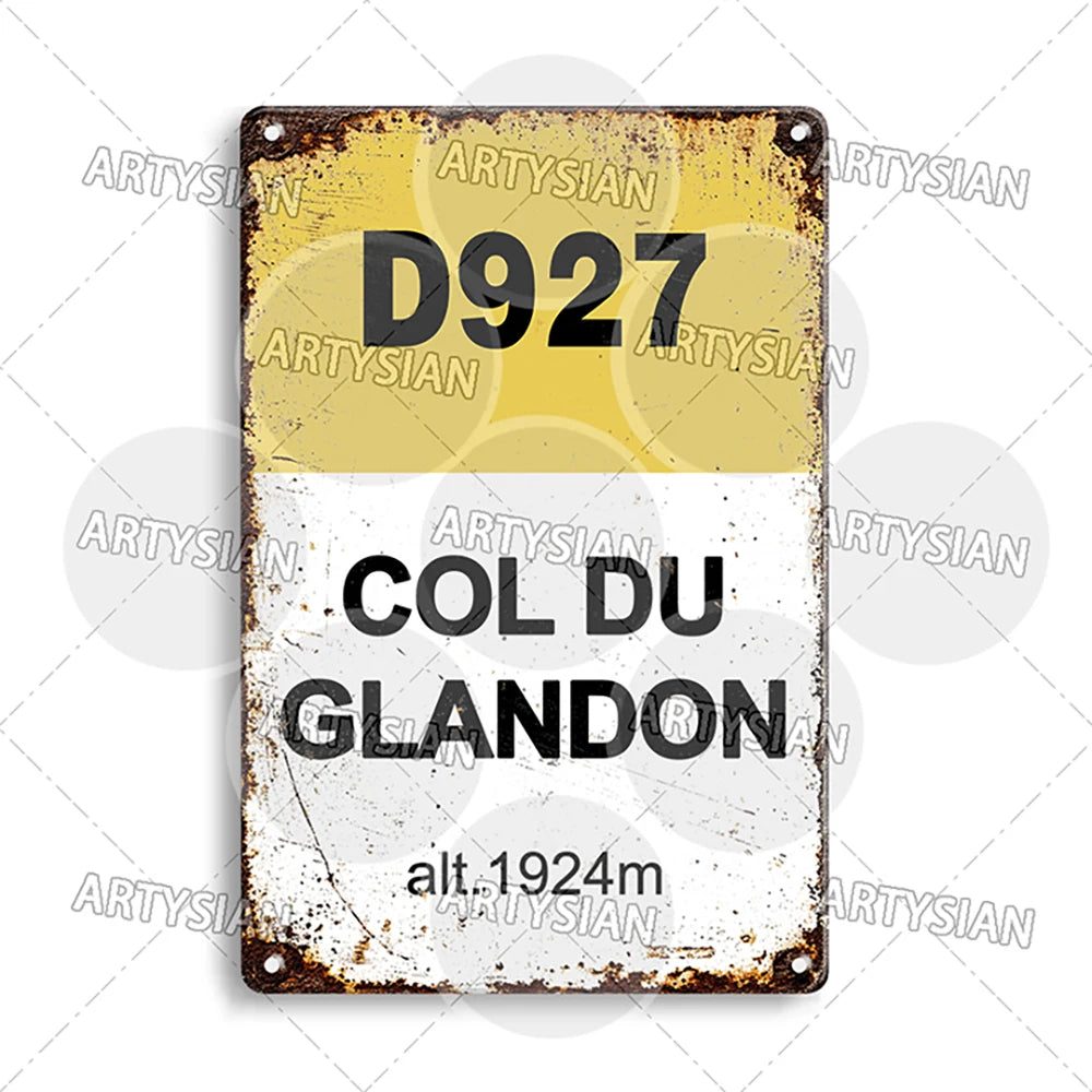 Tour de France Metal Sign – Vintage Cycling Wall Plaque, Bicycle Decor for Home, Garage & Man Cave