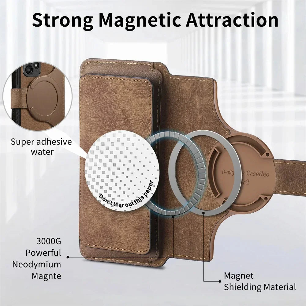 2 in 1 Detachable Wallet Case for Samsung Galaxy S24 Ultra S21 S23 FE S22 Plus A55 A54 A53 A52S A35 A34 A33 A25 A15 A14 5G A05