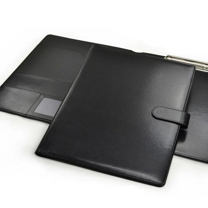 Premium A4 Business Portfolio Folder – PU Leather Clipboard, Document Organizer & Conference Padfolio for Office, Meetings & Interviews