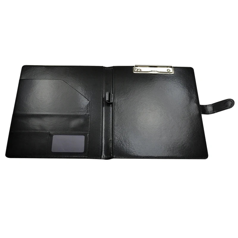 Premium A4 Business Portfolio Folder – PU Leather Clipboard, Document Organizer & Conference Padfolio for Office, Meetings & Interviews